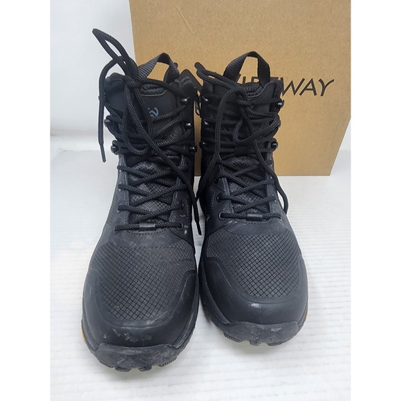 Wideway Mens Military Tactical Boots Black Side Zip Hiking Duty Size‎ 10